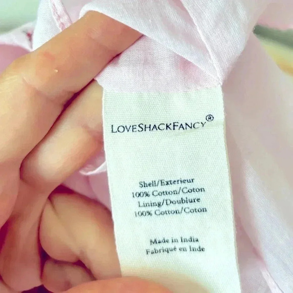 NWOT LoveShackFancy Spritz Dress in Rosemary Mauve Pink Floral Cottagecore Large - Picture 10 of 10